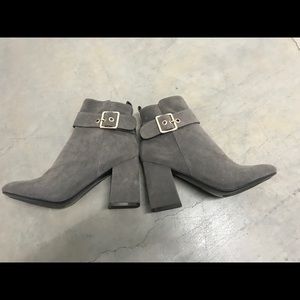 Gray Suede Boots